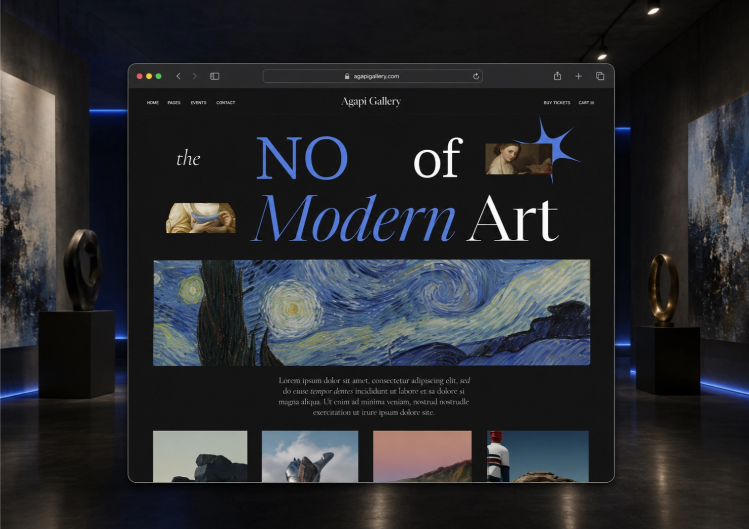 Agapi Gallery — превью проекта